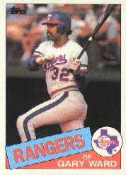 1985 Topps Baseball Cards      414     Gary Ward